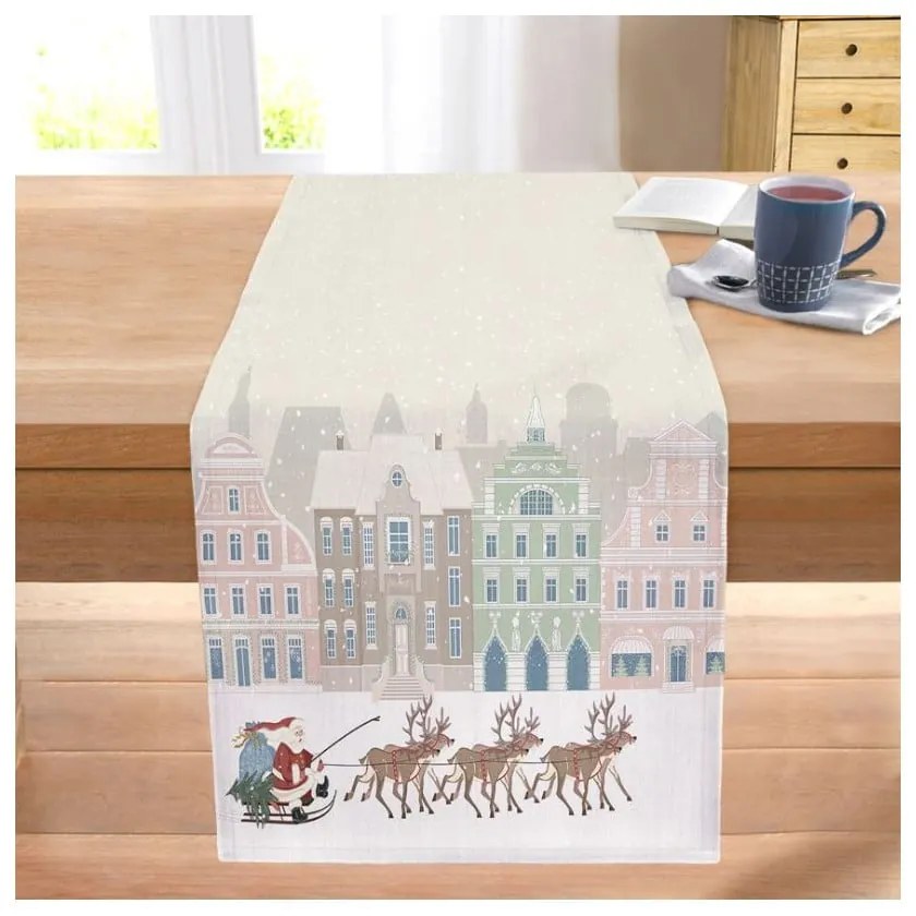 Bieżnik ze świątecznym motywem 45x140 cm – Mila Home