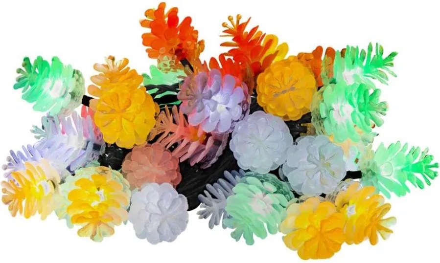 Retlux - zewnętrzny łańcuch świetlny LED, 80 diod LED, 25 m, IP44, wielokolorowy