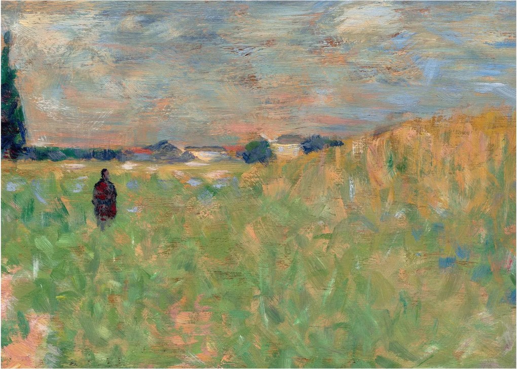 Obraz - Georges Seurat, A Summer Landscape, reprodukcje (70x50 cm)