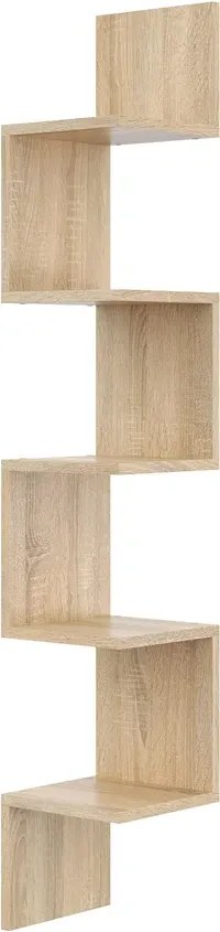 Narożna półka ścienna w kolorze dąb sonoma - Flora 4X