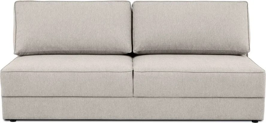 Beżowa rozkładana/ze schowkiem sofa 202 cm Dora – Scandic