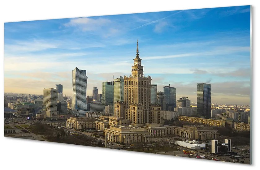 Panel Szklany Warszawa Panorama wieżowce