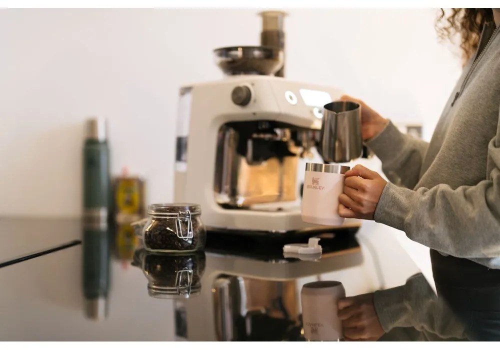 Jasnoróżowy kubek termiczny ze stali nierdzewnej 230 ml Stay-Hot Camp Mug Rose Quartz – Stanley