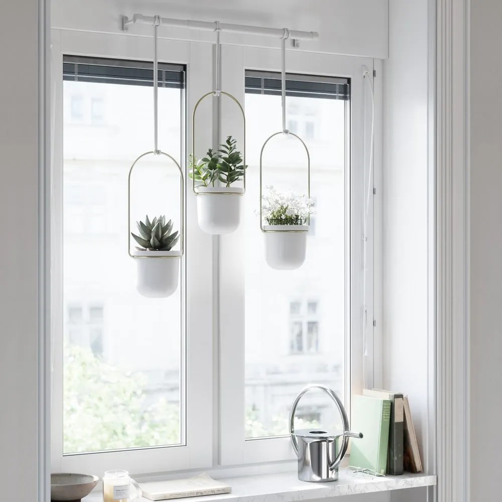 Plastikowe wiszące osłonki na doniczki na zioła zestaw 3 szt. ø 7,5 cm Triflora – Umbra