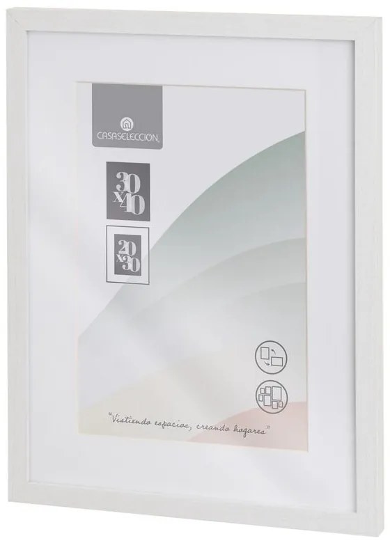 Biała ramka ścienna 32x42 cm Sencillo – Casa Selección