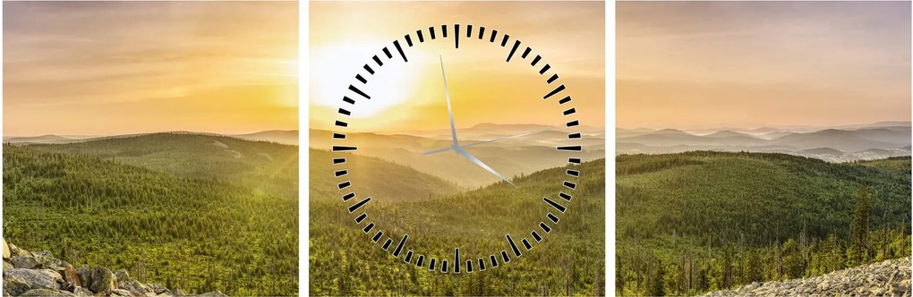 Obraz panoramiczny (z zegarem) (90x30 cm)