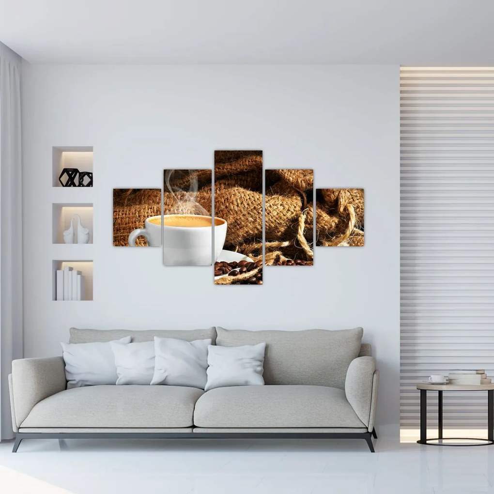 Obraz - Filiżanka kawy (125x70 cm)