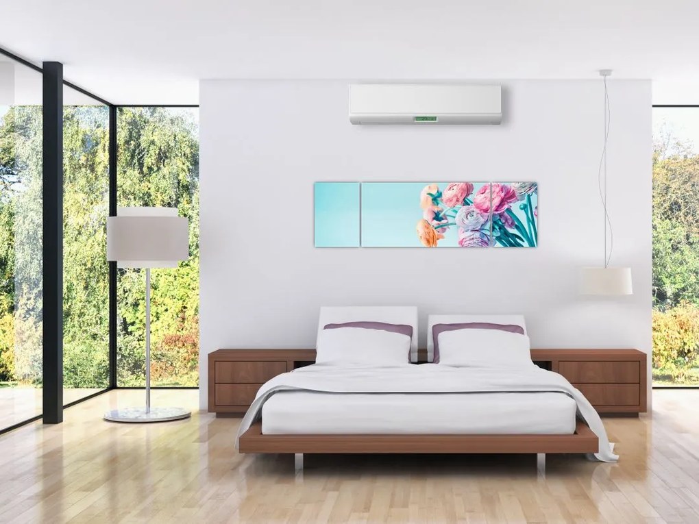 Obraz - Kwiaty w wazonie (170x50 cm)