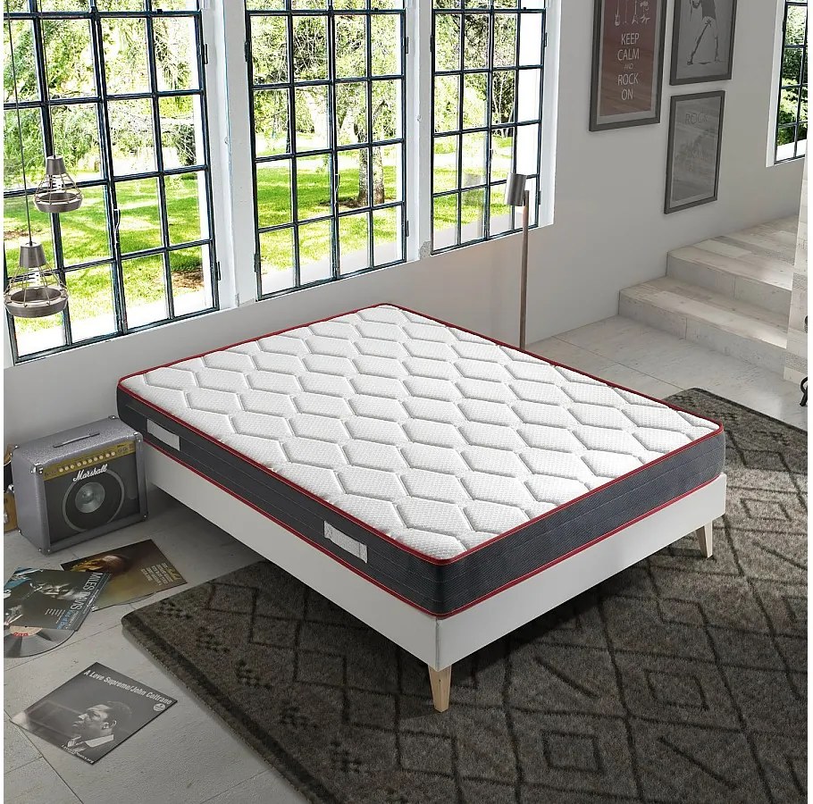 Kolumnowy materac Ergo-Therapy 90x200 cm z pamięcią kształtu, grubość 18 cm.