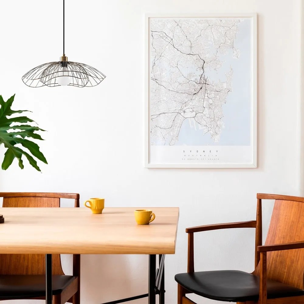 Lampa wisząca w kolorze złota z metalowym kloszem ø 50 cm Farac – Opviq lights