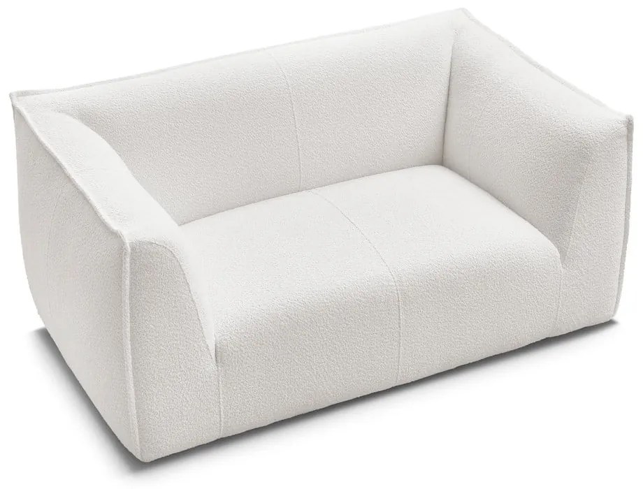 Biała sofa z materiału bouclé 170 cm Giorgia – Bobochic Paris