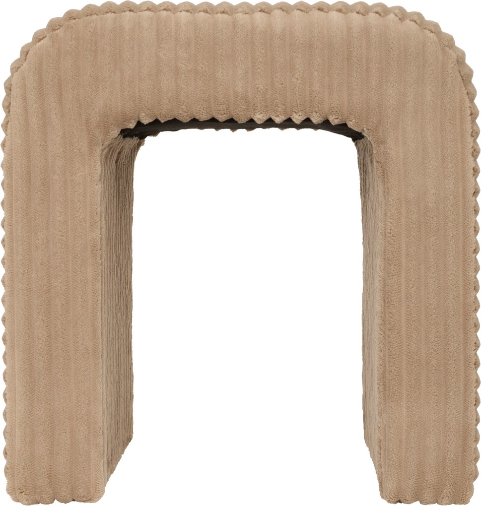 Stołek łuk sztruksowy SEVI, wys. 43 cm