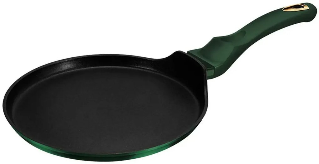 Zielona granitowa patelnia do naleśników 25cm R8-G55