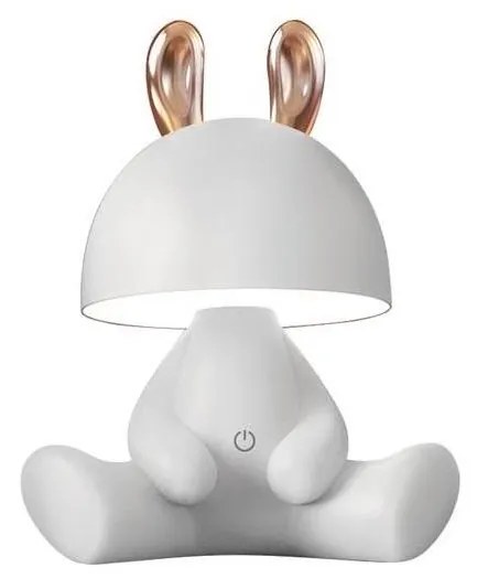 Zuma Line KDR-6301-WH - LED Dotykowa lampa stołowa dla dzieci BUNNY LED/3W/230V