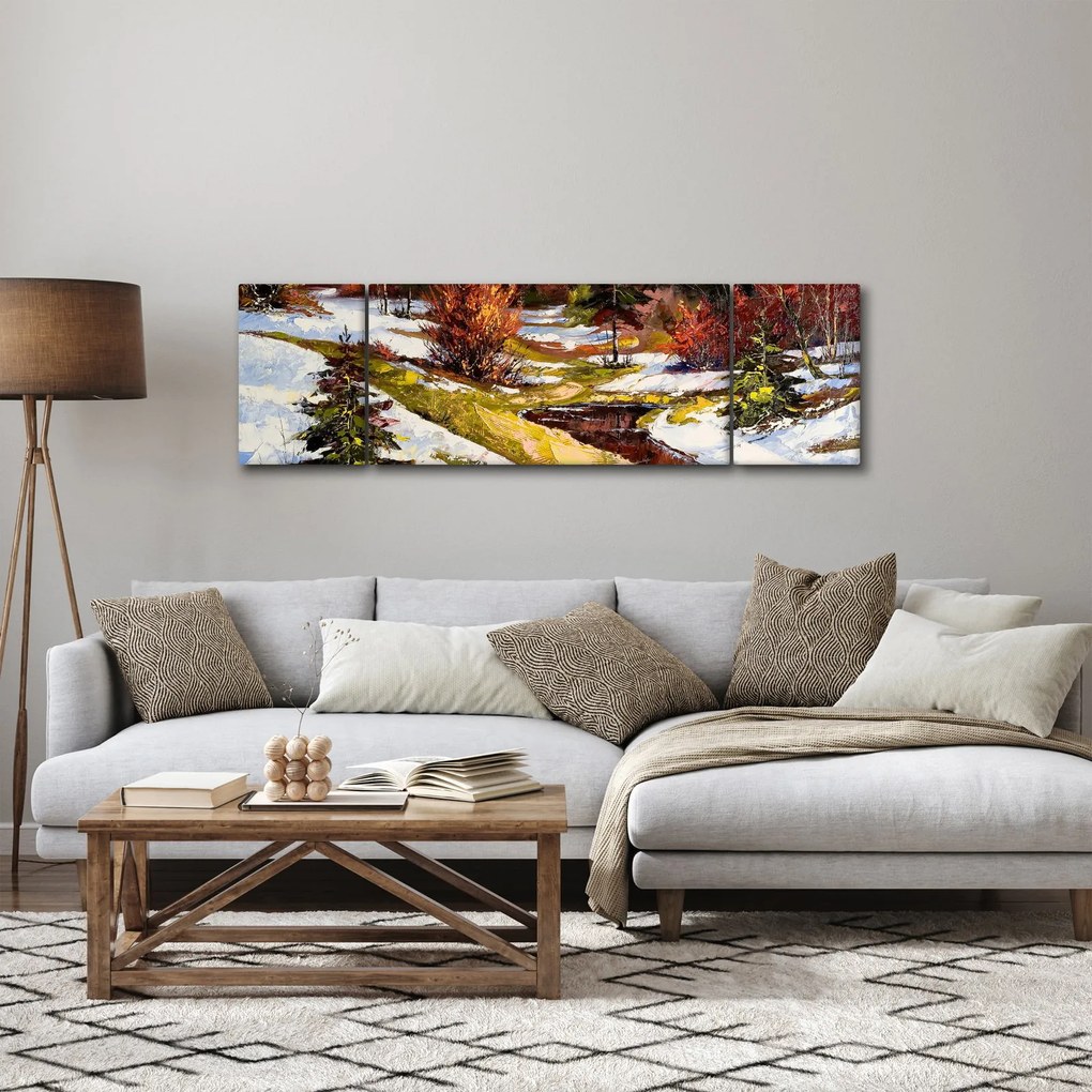 Obraz - Nadejście wiosny (170x50 cm)