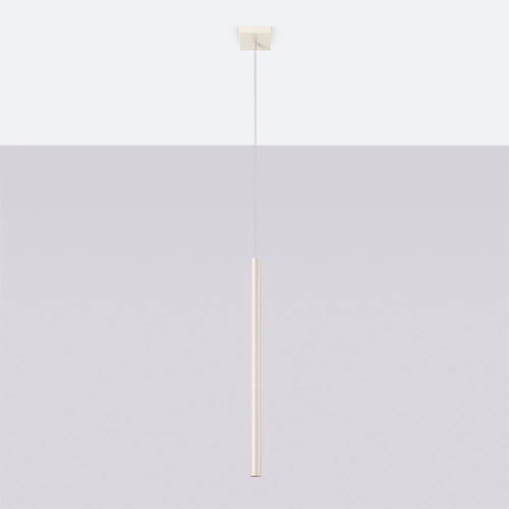 Kremowa lampa wisząca Fideus – Sollux