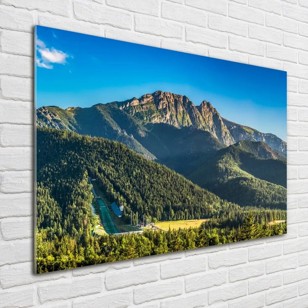 Foto obraz szkło akryl Panorama Tatr