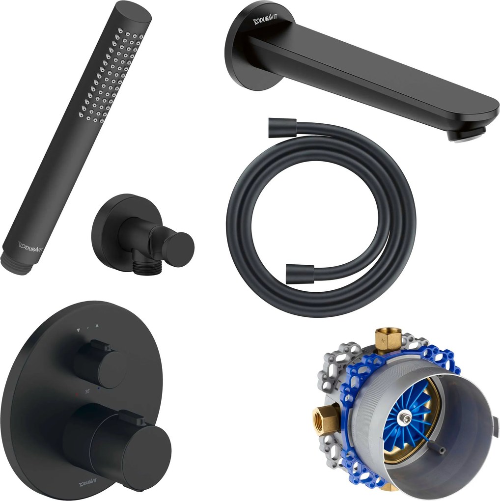 Duravit Unterputz-Wannenarmatur mit Thermostat