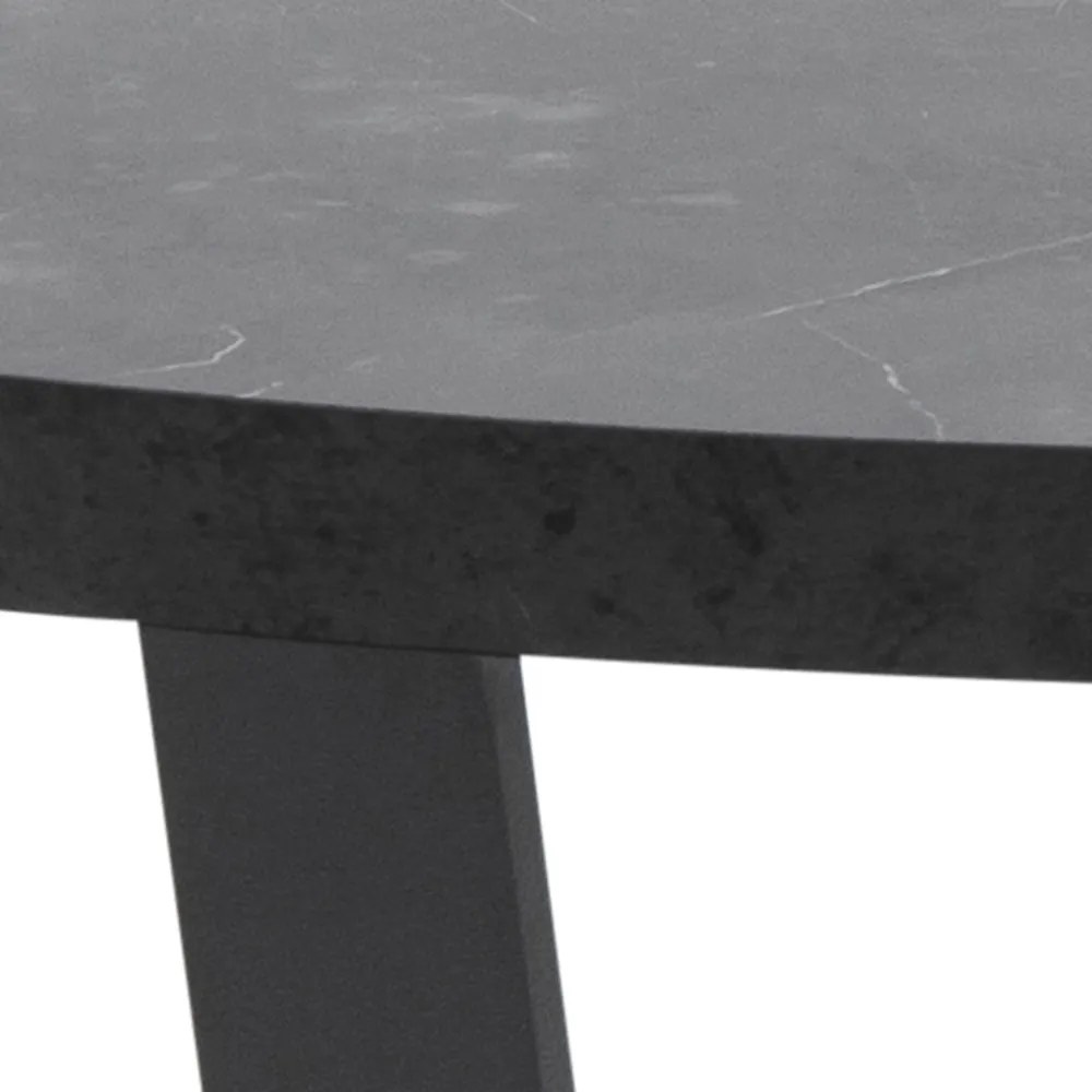 Designerski stolik kawowy w imitacji marmuru Amble czarny