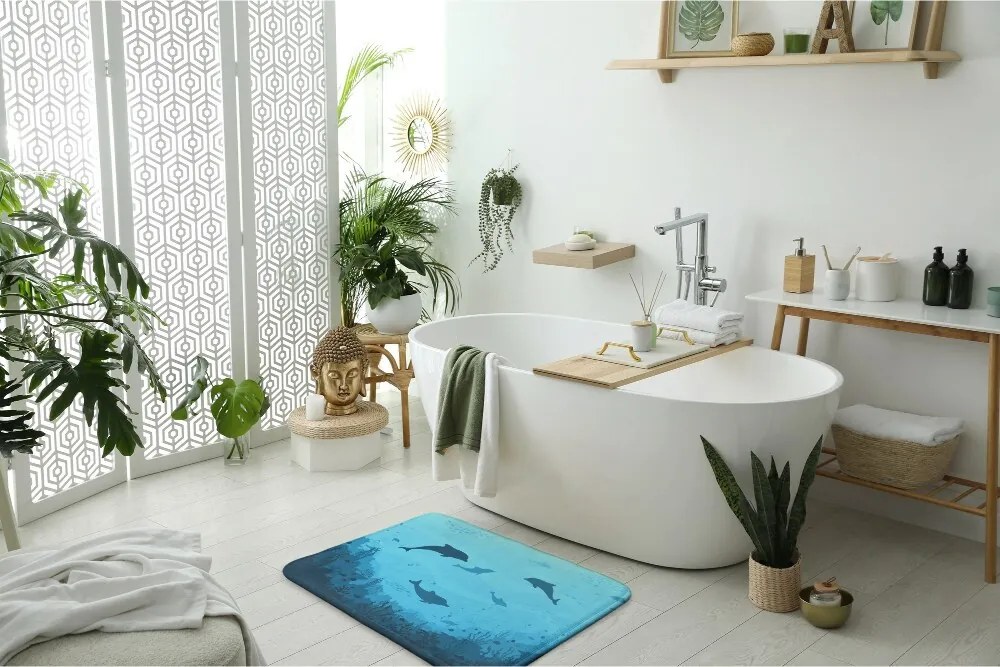 Dywanik łazienkowy Dywanik łazienkowy Delfiny