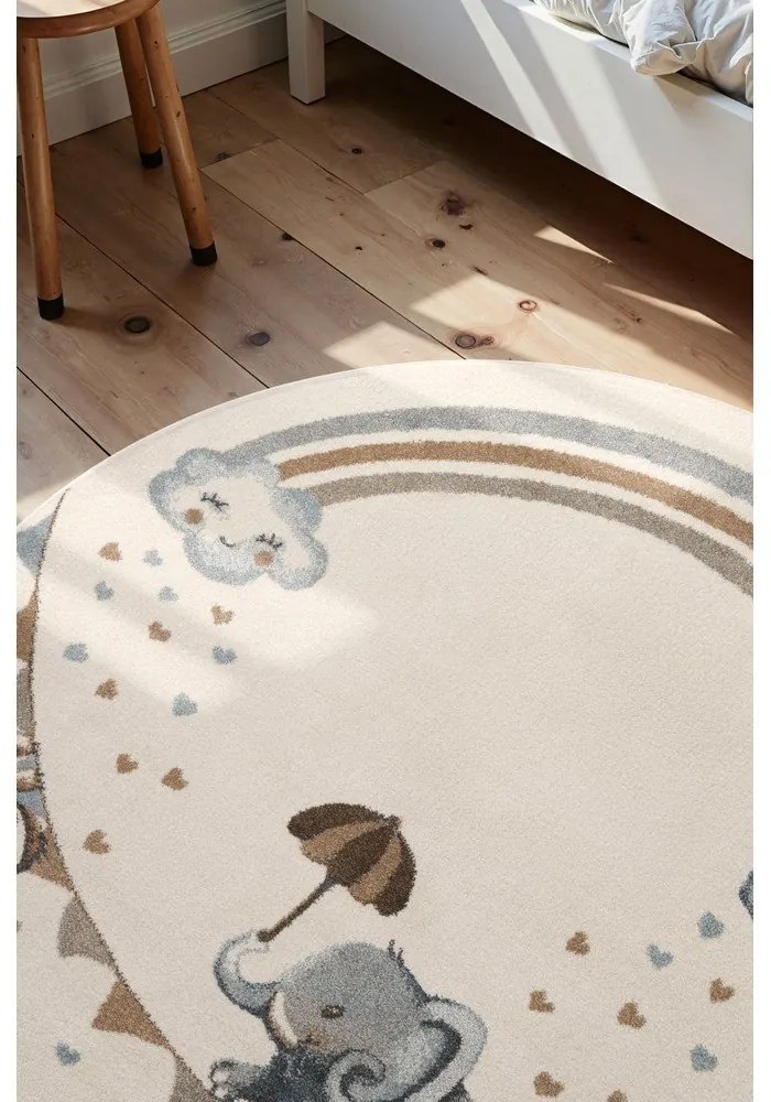 Kremowy dywan dziecięcy ø160 cm Walk like an Elephant Rainbow – Villeroy&amp;Boch