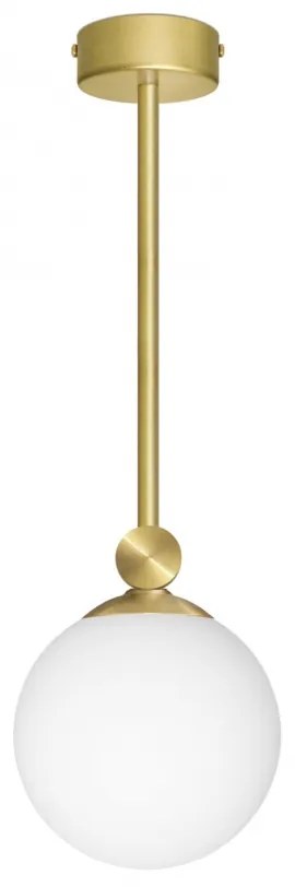 Złota lampa wisząca z matowym kloszem GP-S1
