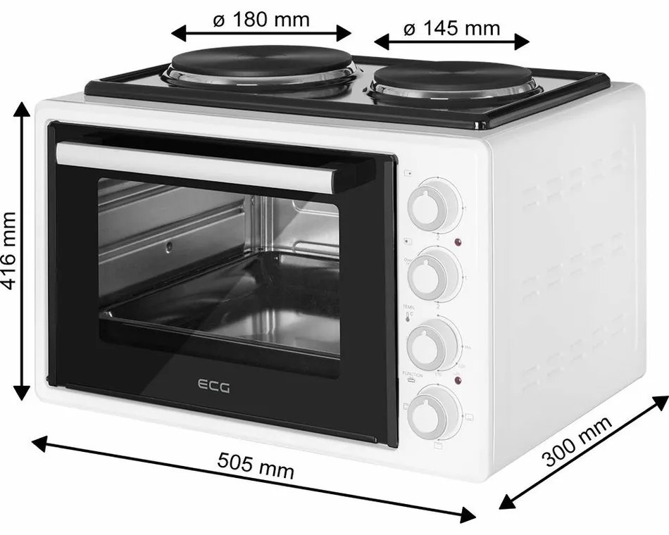 ECG ETH 3502W Piekarnik elektryczny, biały
