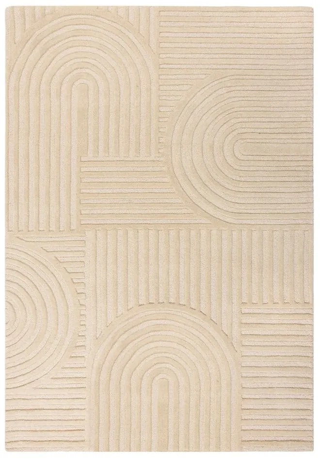 Beżowy dywan wełniany Flair Rugs Zen Garden, 120x170 cm