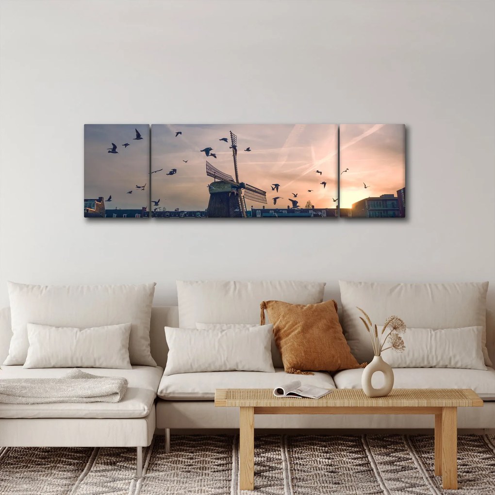 Obraz wiatraka (170x50 cm)