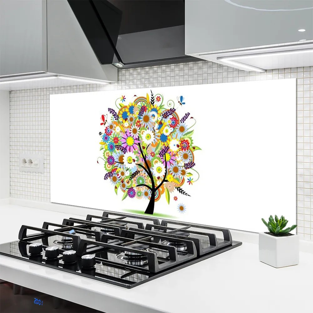 Panel Szklany do Kuchni Metafizyczne Drzewo Życia