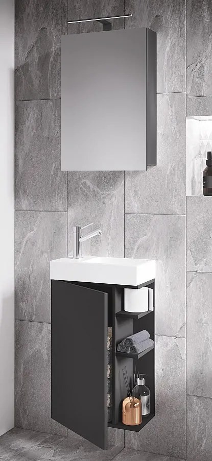 2 szt. umywalka Szafka lustrzana Bad Lumia