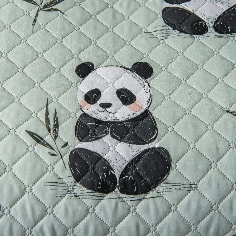Narzuta na łóżko PANDA RELAX zielony Rozmiar: 170 x 210 cm