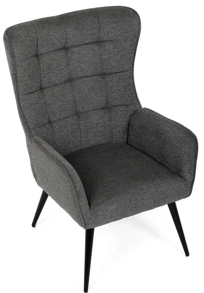 Fotel relaksacyjny 315 GREY2, ciemnoszary