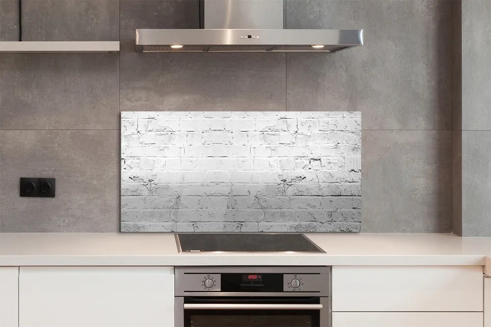 Szklany Panel Dekoracyjna Czerwona Cegła