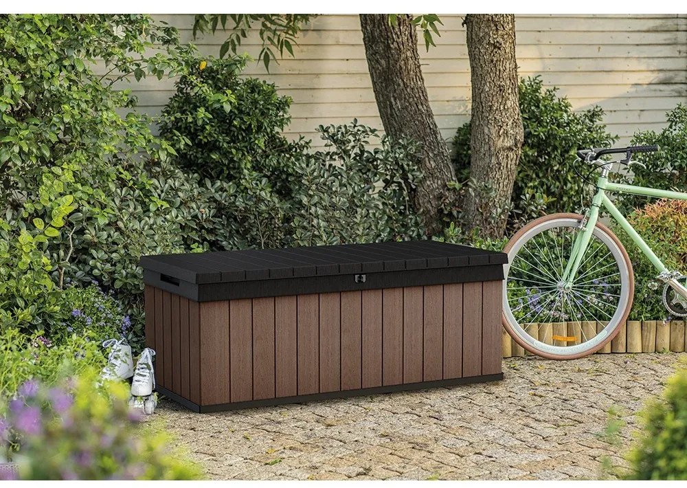 Brązowa skrzynia ogrodowa Darwin – Keter