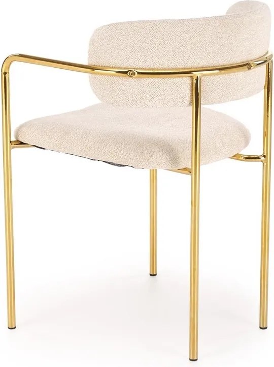 Krzesło na złotym stelażu K537 Halmar