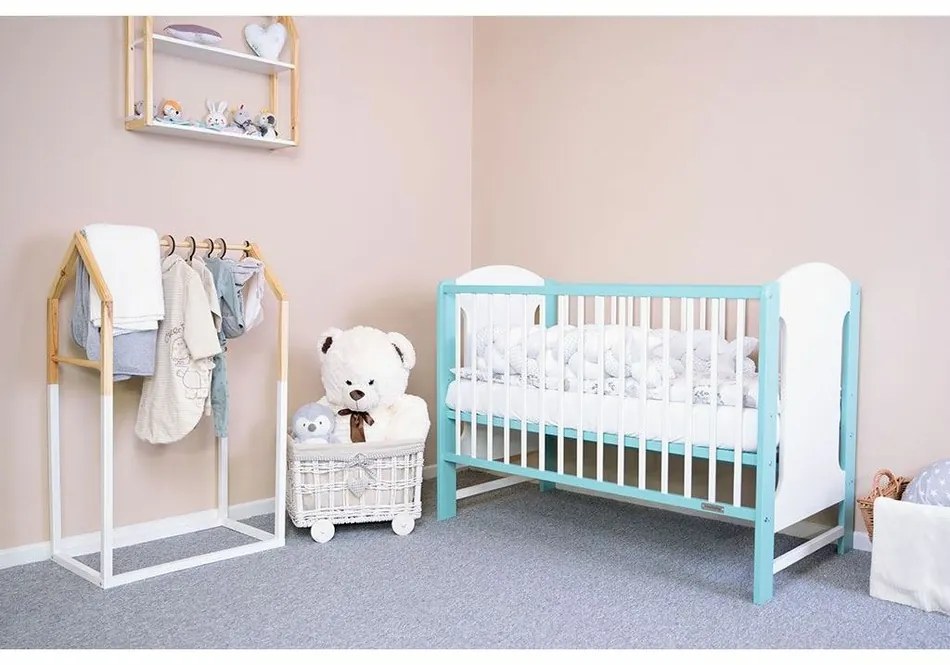 New Baby Łóżeczko dziecięce Elsa, biało-miętowe