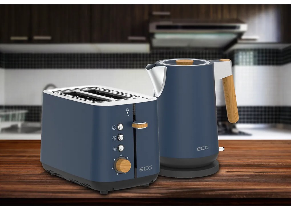 ECG ST 2768 toster Timber Petrol