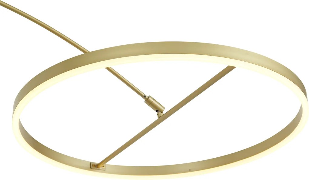 Luk Design booglamp goud incl. LED 3-staps dimbaar - AnelloDesignerski Oswietlenie wewnetrzne