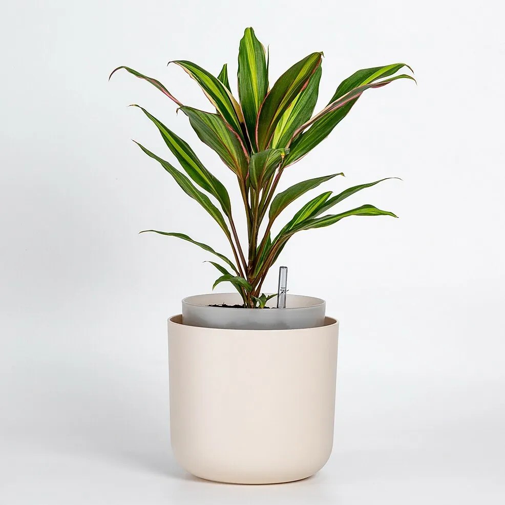 Plastia Doniczka samonawadniająca Tolita beżowy, śr. 16 cm, śred. 16 cm