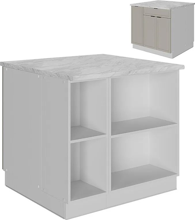 Wyspa kuchenna greybeige 90x60x82 fame-line