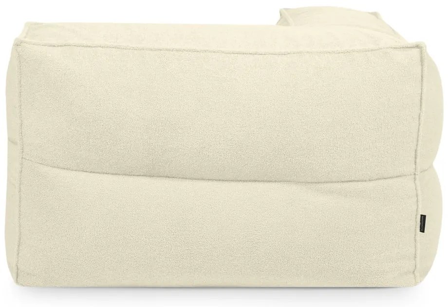 Brązowy worek do siedzenia z materiału bouclé Mass Corner 125 Left – SLOWDOWN