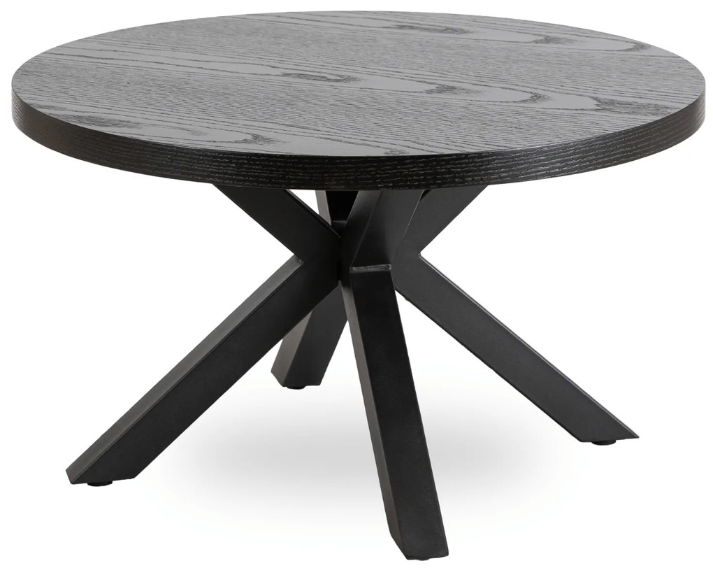 Stolik Kawowy LINCOLN 80 cm Czarny Loft