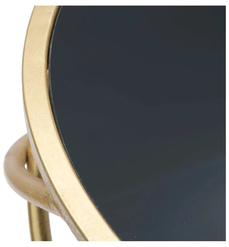 Okrągły stolik ze szklanym blatem ø 40 cm Ring – Mauro Ferretti