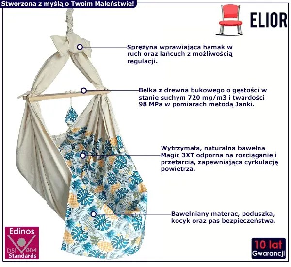 Wiszący Bujak Dla Niemowlaka, Dziecka Na Sprężynie P3-S18