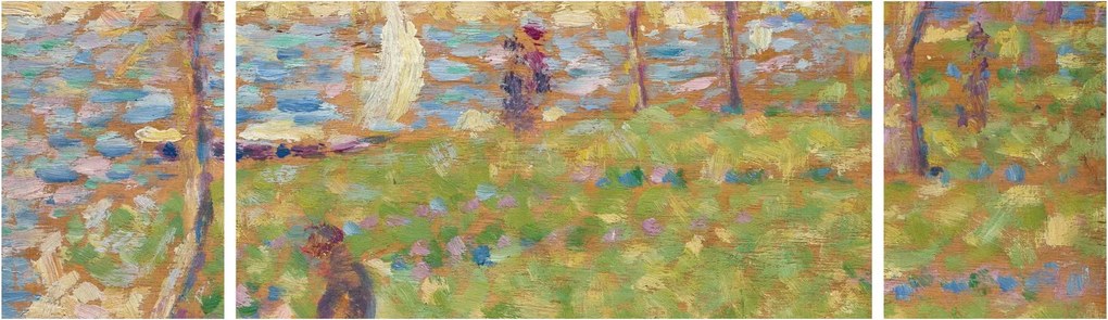 Obraz - Georges Seurat, Study for "La Grande Jatte", reprodukcje (170x50 cm)