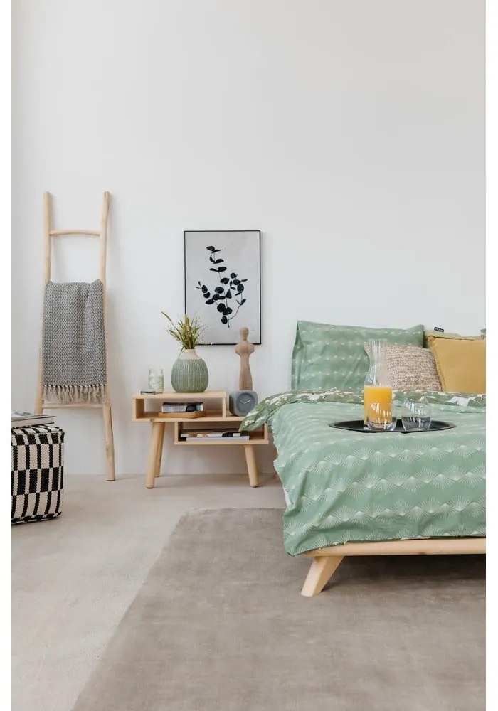 Łóżko dwuosobowe z drewna sosnowego ze stelażem 180x200 cm Senza – Karup Design
