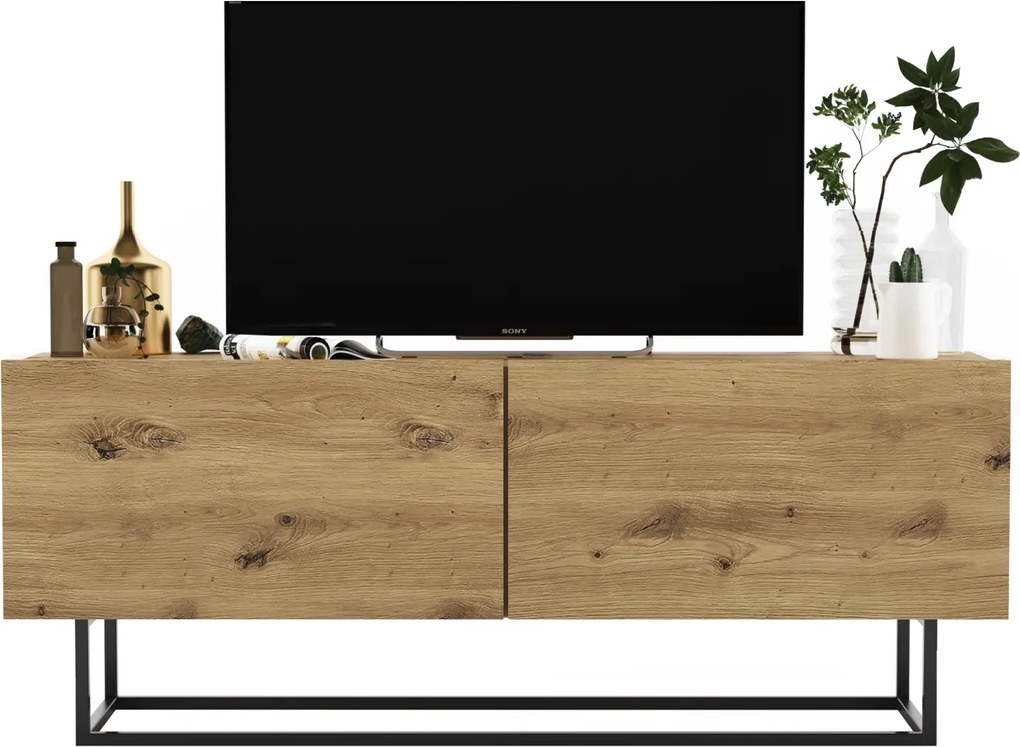 Szafka RTV na płozach Enjoy z półką i szufladą dąb artisan