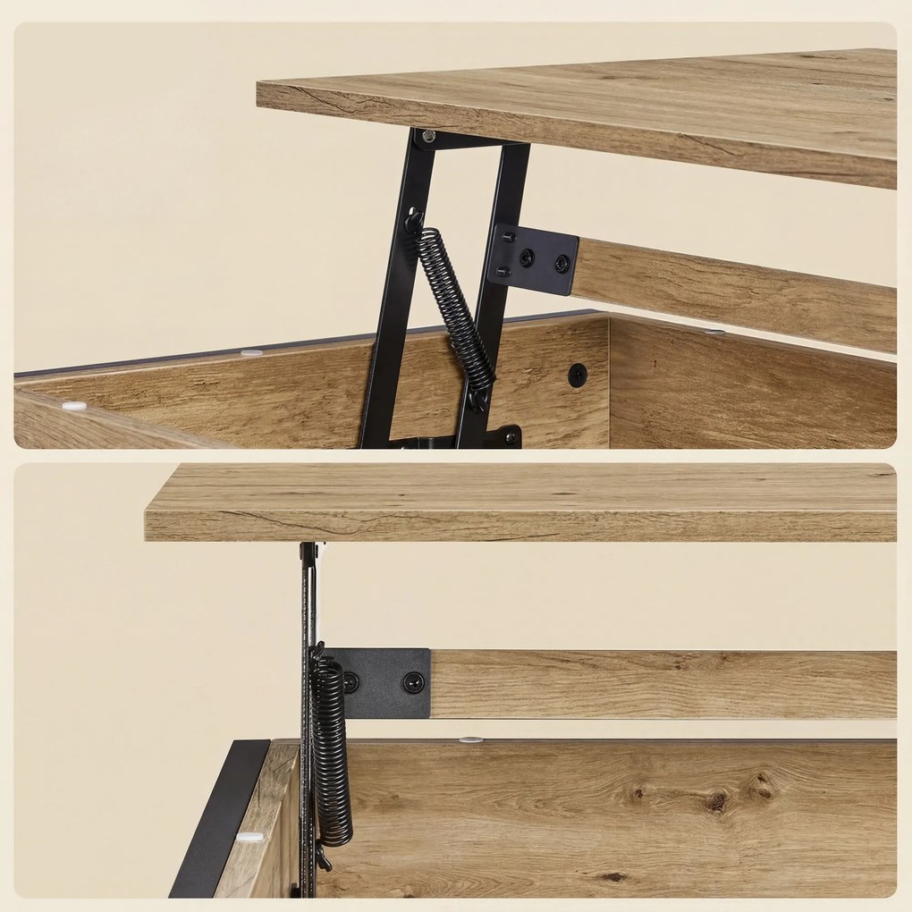 Stolik kawowy TAYLOR ARTISAN z wysuwaną deską 100x50 cm