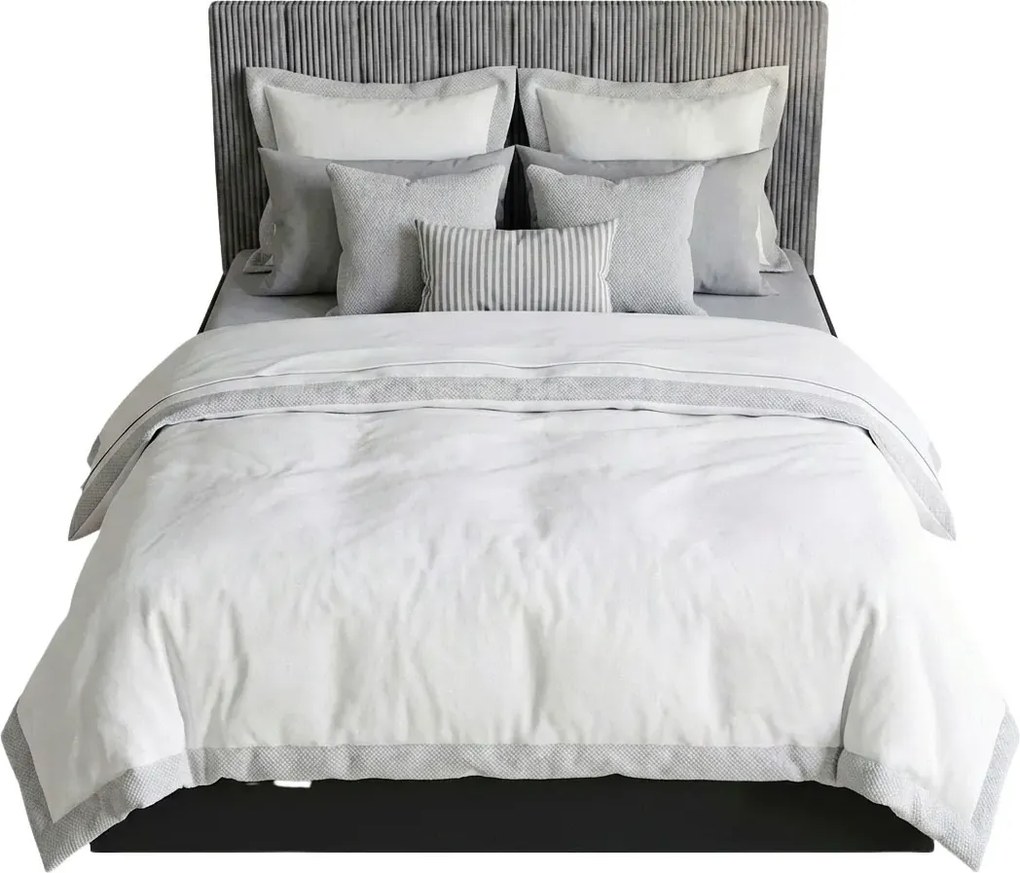 Czarne łóżko z szarym tapicerowanym zagłówkiem 90x200 K2-W44